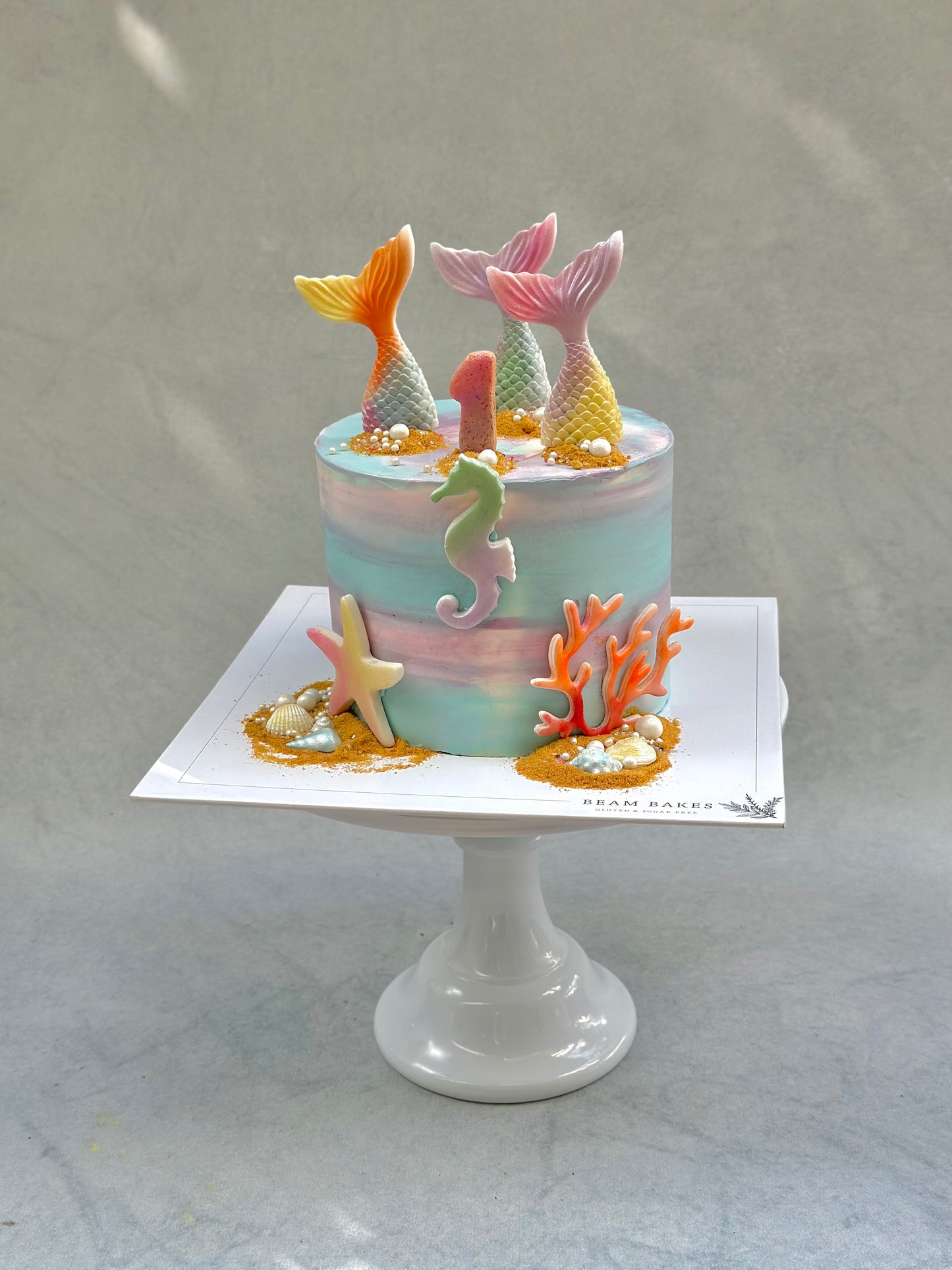 Mermaid Light Color Kids Cake